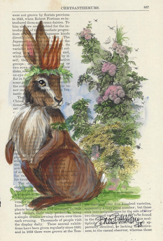 Queen Rabbit Tabletop Art