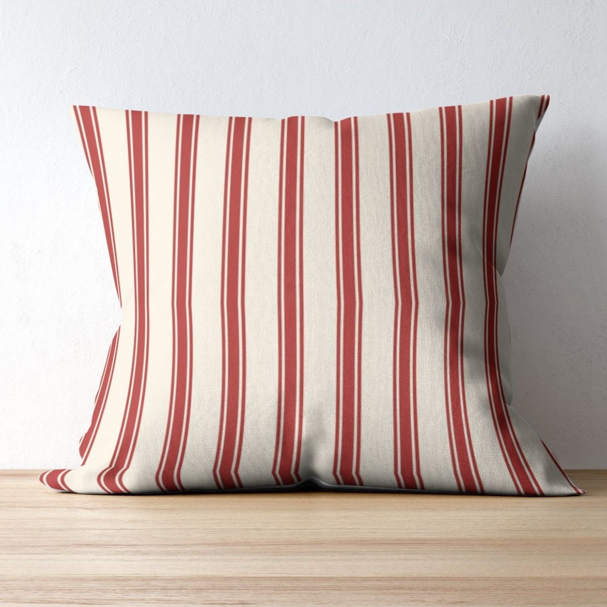 Ticking Stripe Pillow Cover or Throw Pillow