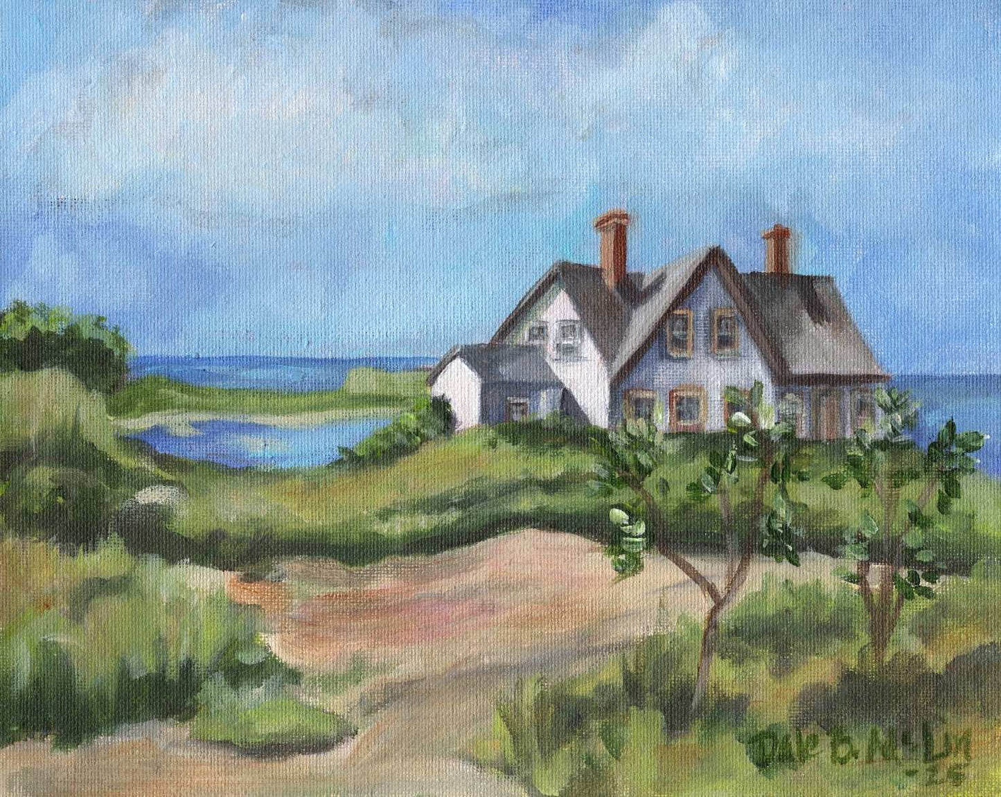 Seaside Cottage Tabletop Art