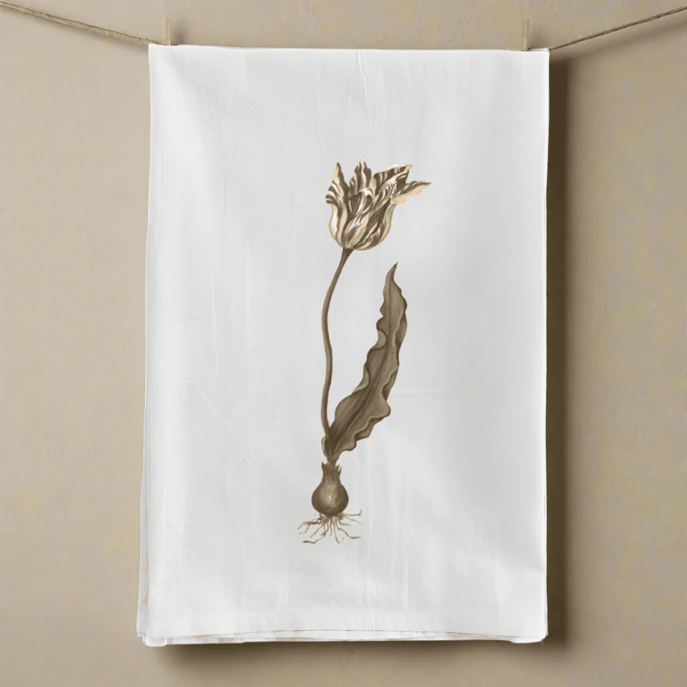 Parrot Tulip Tea Towel