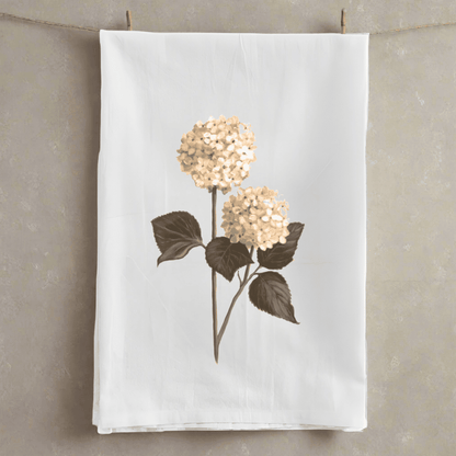 Blossoming Hydrangeas Tea Towel