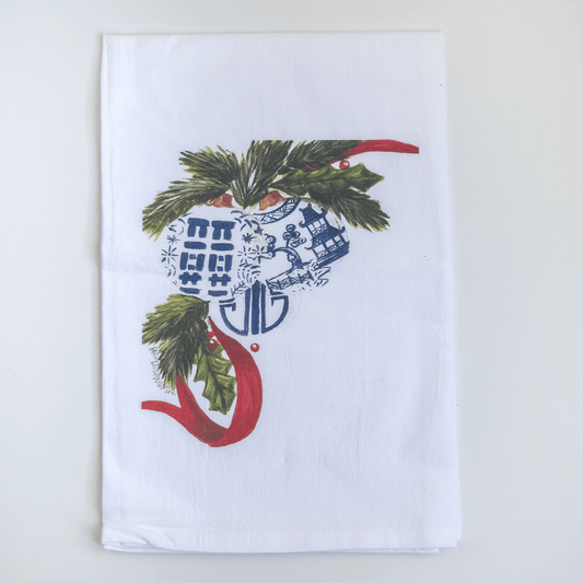 Christmas Ornaments Tea Towel