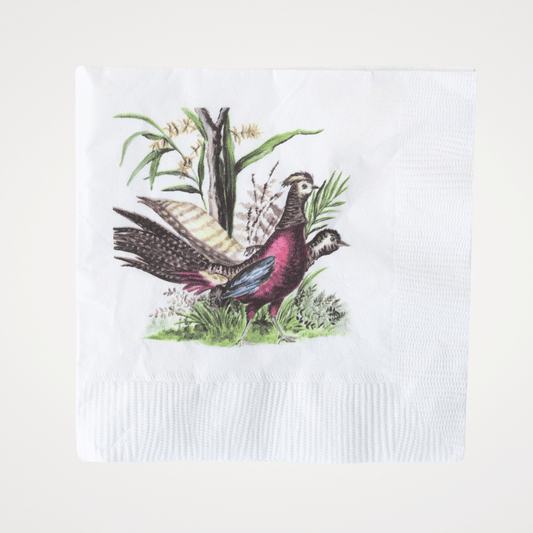 Fall Pheasant | Pack of 20 Paper Beverage Napkins or Guest Towels