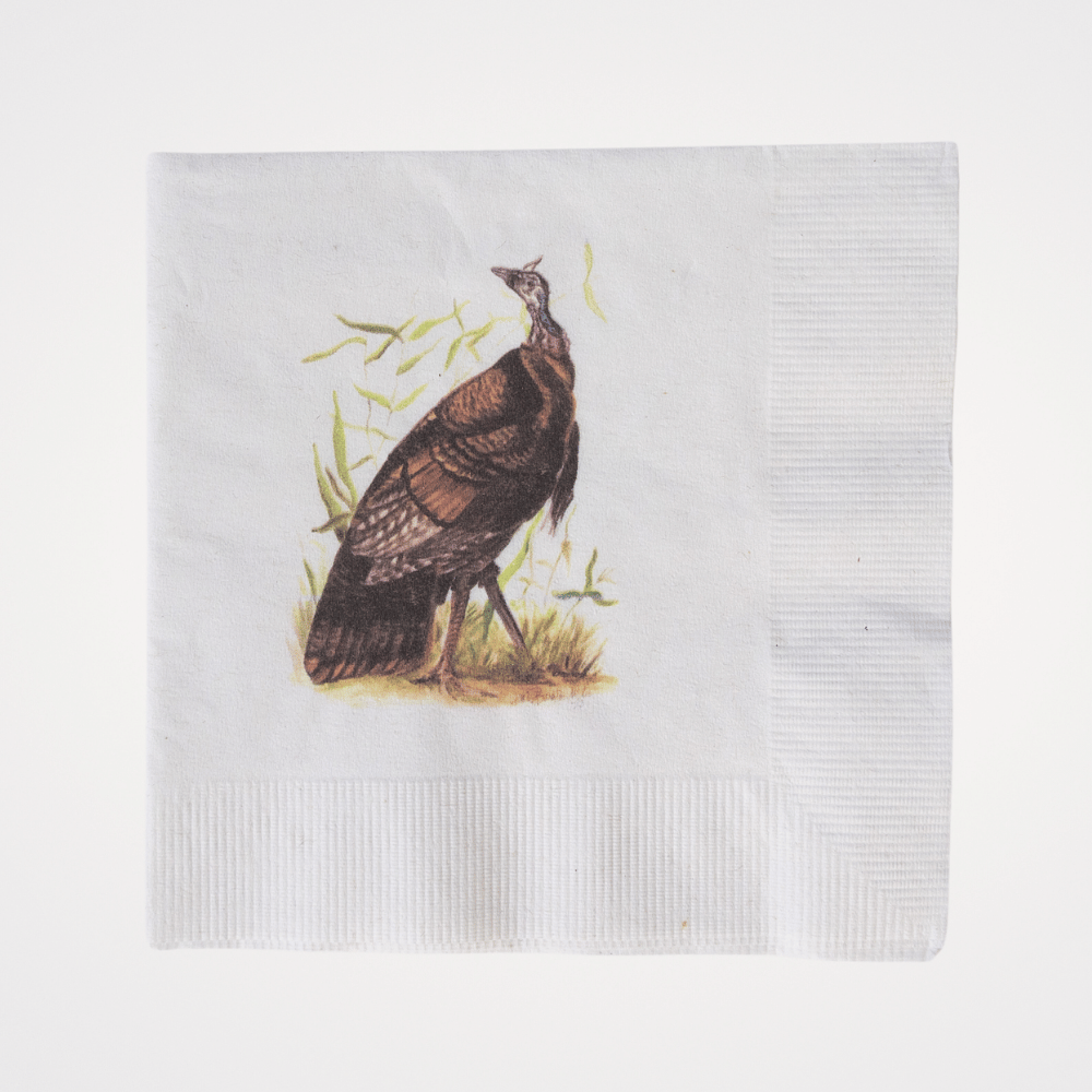 Majestic Turkey | Pack of 20 Paper Beverage Napkins or Guest Towels