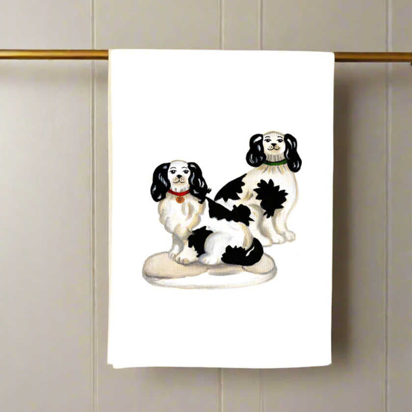 Staffordshire Dogs Tea Towel