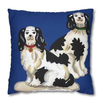 Staffordshire Dogs Pillow Cover or Throw Pillow